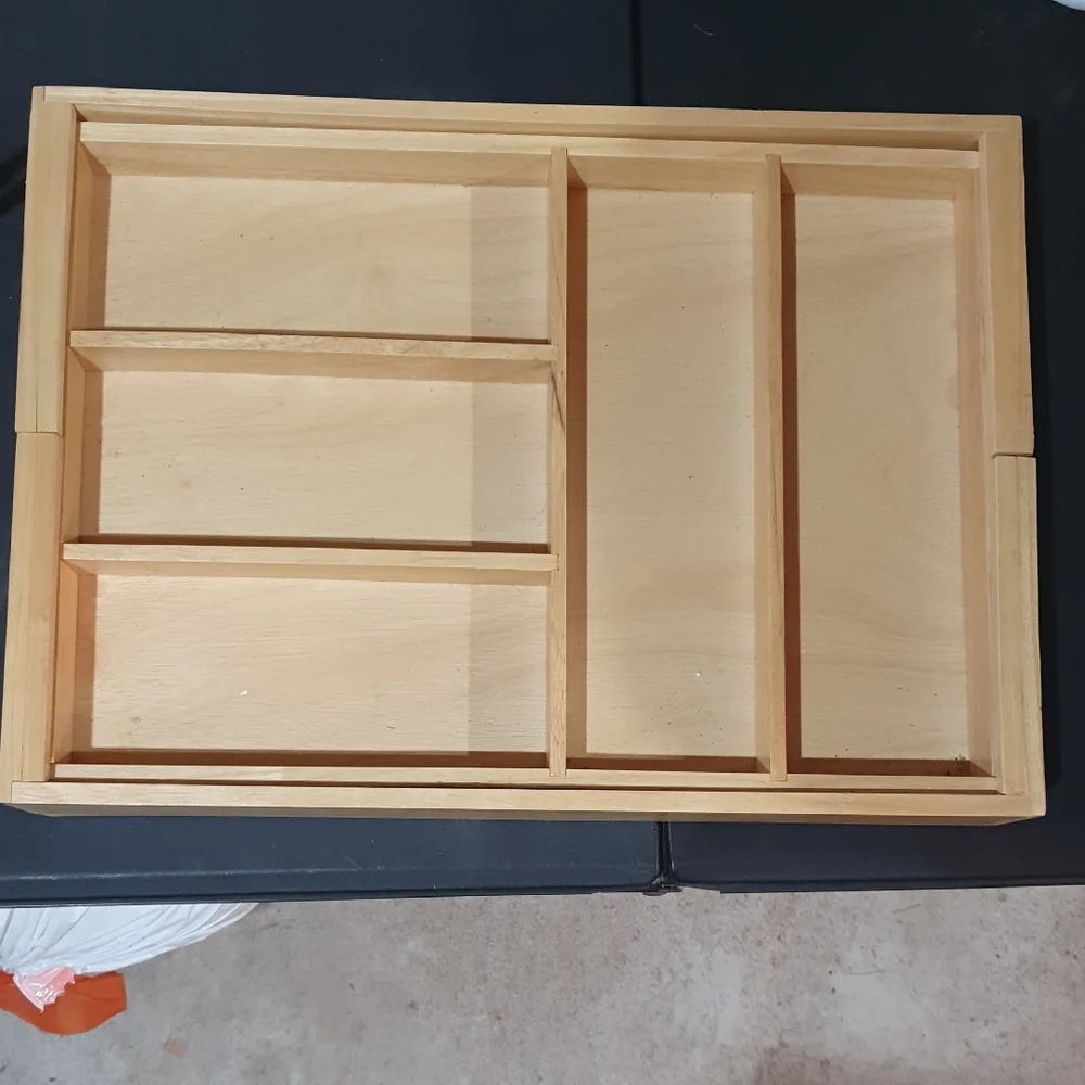 Elegant Tan Bath Vanity Tray (2 Available)